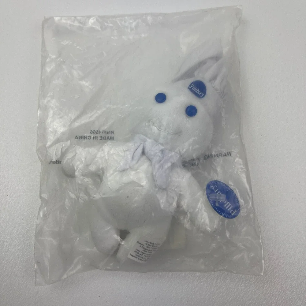 Pillsbury Doughboy Mini Plush Stuffed Bean Bag‎ Doll Toy Promotion Advertisement